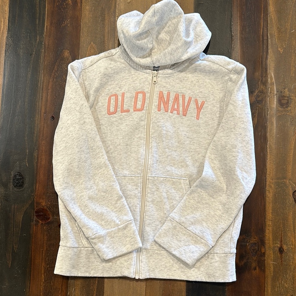 Old Navy Kids Gray and Pink Hoodie